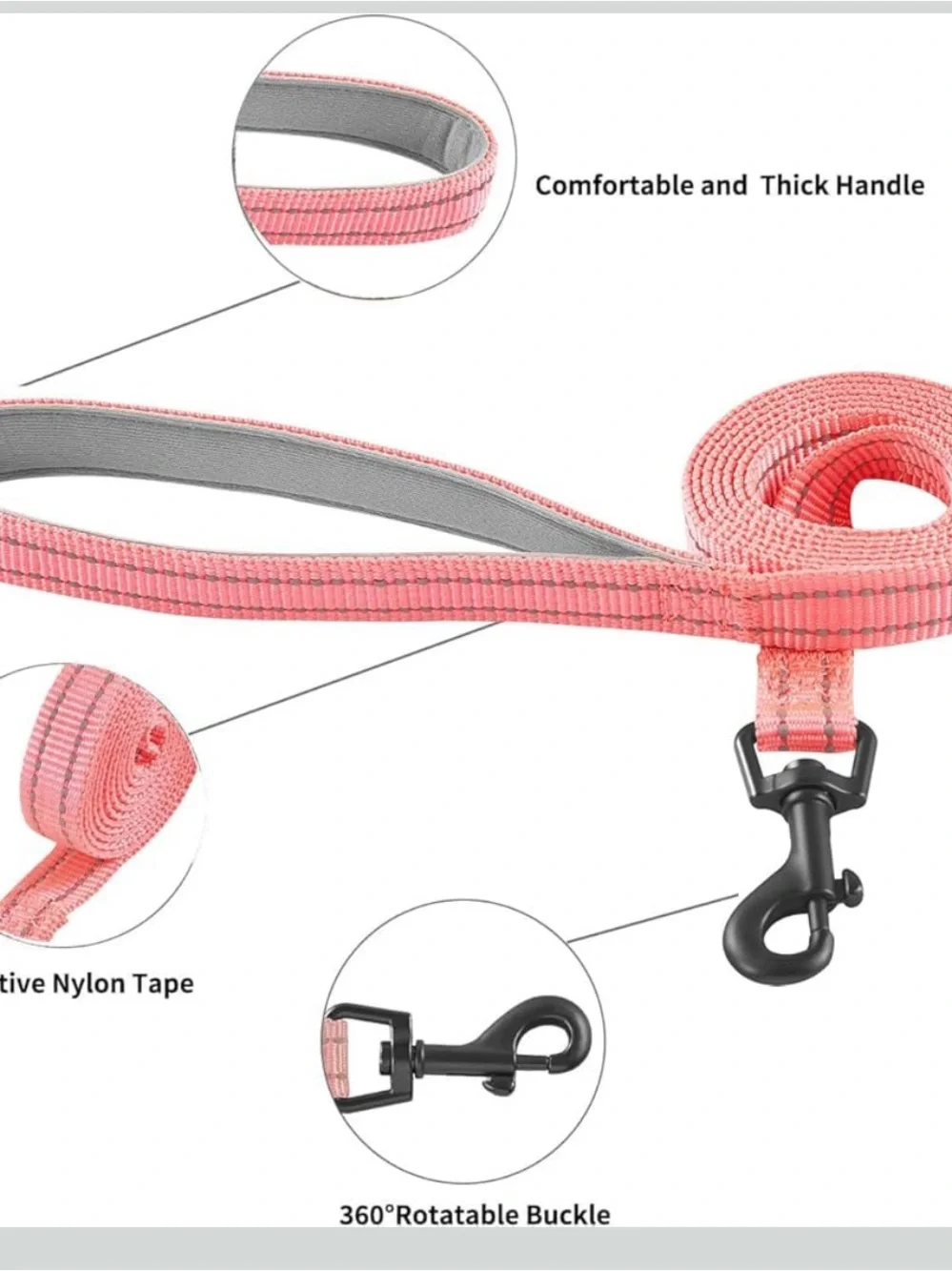 Pink Breathable Mesh Pet Harness with Logo